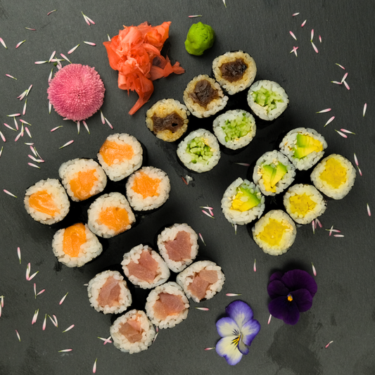 Mini Color Sushi – Tuna, Salmon & Veggies